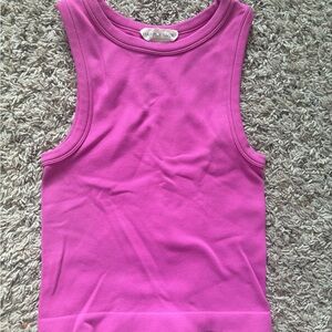 Vibrant Pink Sleeveless Tank Top